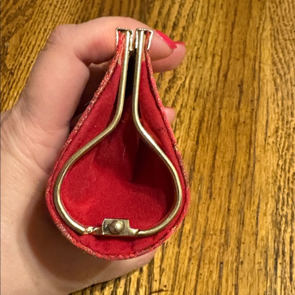 Vintage Silk Floral Kisslock Coin Purse- EUC - Picture 5 of 8